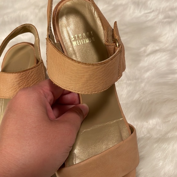 Stuart Weitzman Broadband Slingback City Leather Sandal/Heel - Picture 10 of 12